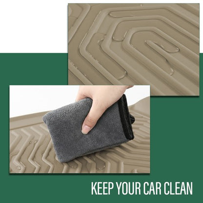 Solid Spare TPE Floor Mats Liners Fit For 2009-2014 Ford F-150 SuperCrew Cab All Weather