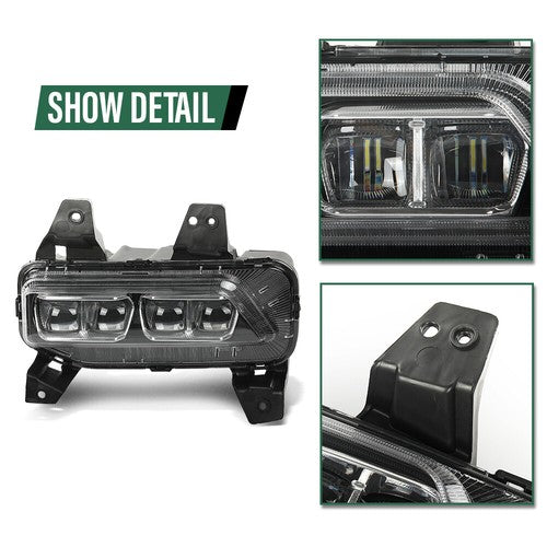 Solid Spare Front LED Fog Lights Driving Lamps Fit For 2020-2022 Kia Telluride Left+Right