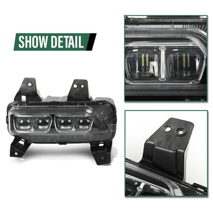 Solid Spare Front LED Fog Lights Driving Lamps Fit For 2020-2022 Kia Telluride Left+Right