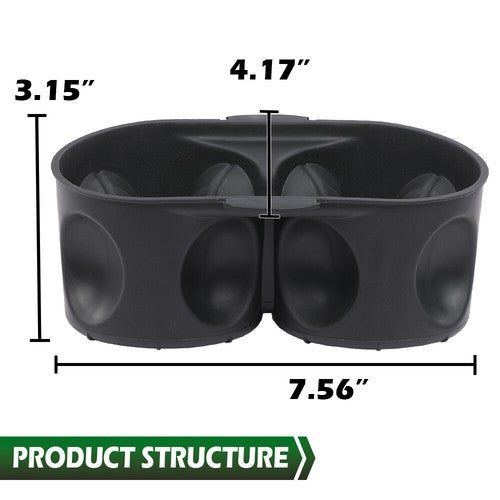 Solid Spare Fit For 2011-2020 Grand Caravan/Town & Country Console Cup Holder Insert Black