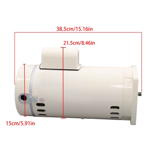 Solid Spare 355010S Pool Pump Motor 1 HP Replacement Motor Parts Fit For Pool Pumps WFE-4
