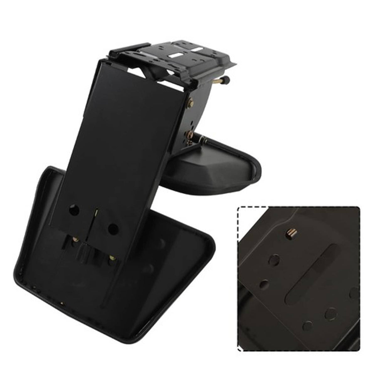Solid Spare PVC Black Fullback Tractor Suspension Seat Fits For Ford & New Holland