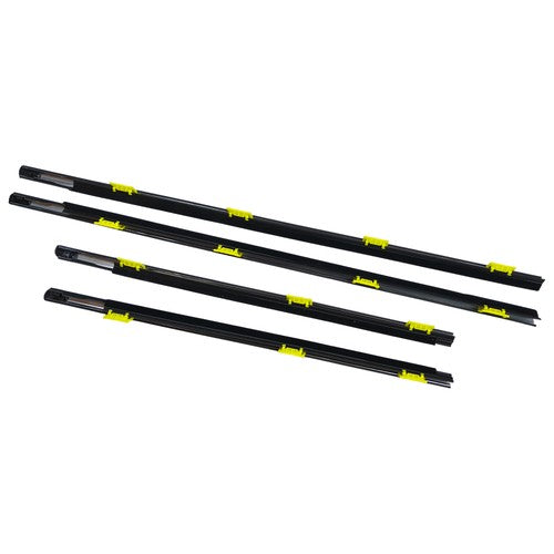 For Honda CR-V 2005 EX CRV Window Weatherstrip 4PC Sweep Molded Trim Outer Black