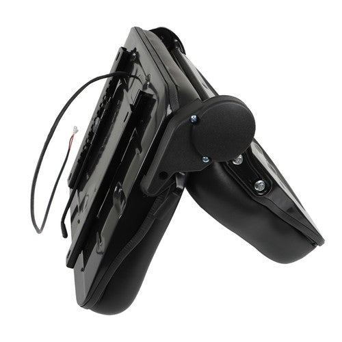Solid Spare Universal Fold Down Forklift Seat with Adjustable Angle Back,Micro Switch Black