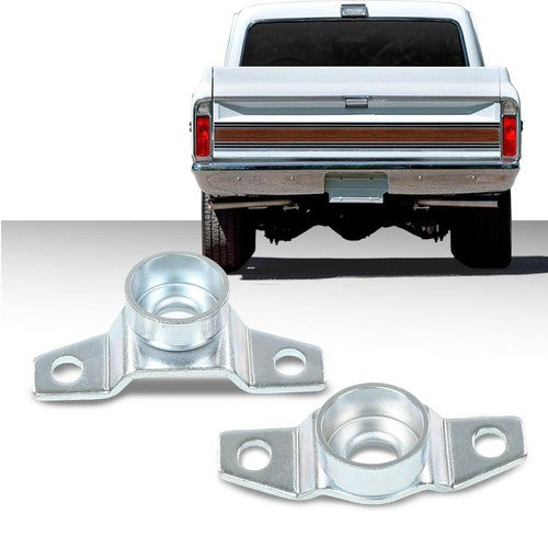 Solid Spare Fit For 1967-1972 Chevy C10 K10 Truck Fleetside Tailgate Trunnion Hinge Set