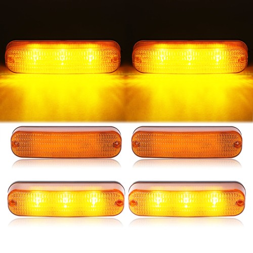 Solid Spare 4 LED Amber Flashing Cab Lights For John Deere 50 Series 4050 4250 4450 #AR60250