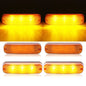 Solid Spare 4 LED Amber Flashing Cab Lights For John Deere 50 Series 4050 4250 4450 #AR60250