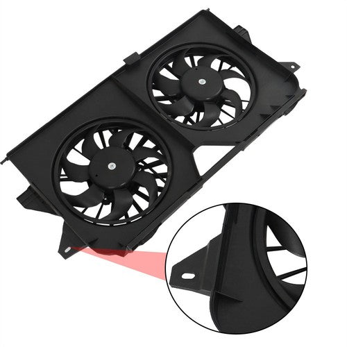Solid Spare Radiator Cooling Dual Fan 620042 Fit For Dodge Caravan 2005 2006-2007 4677695AA