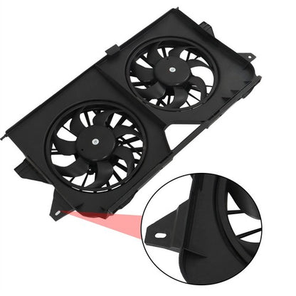 Solid Spare Radiator Cooling Dual Fan 620042 Fit For Dodge Caravan 2005 2006-2007 4677695AA
