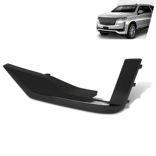 Solid Spare Fit For 2021-2024 Cadillac Escalade/Escalade ESV Front Bumper Cover Molding Left