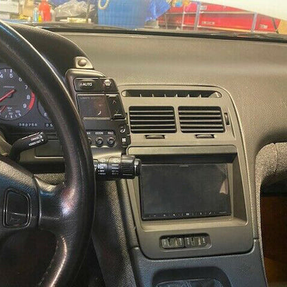 Solid Spare Double Din Car Radio Stereo Dash Kit Bezel For 1990-1999 Nissan 300ZX LHD
