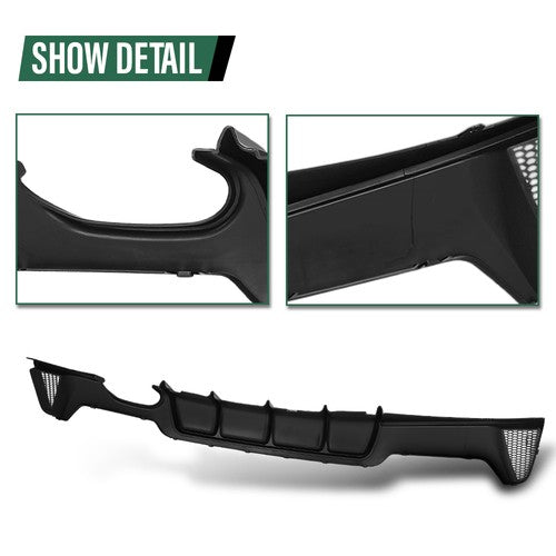 Solid Spare Fit For 14-20 BMW F32 F33 F36 xDrive MP Style Rear Diffuser Single Dual Exhaust