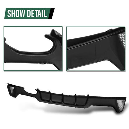 Solid Spare Fit For 14-20 BMW F32 F33 F36 xDrive MP Style Rear Diffuser Single Dual Exhaust