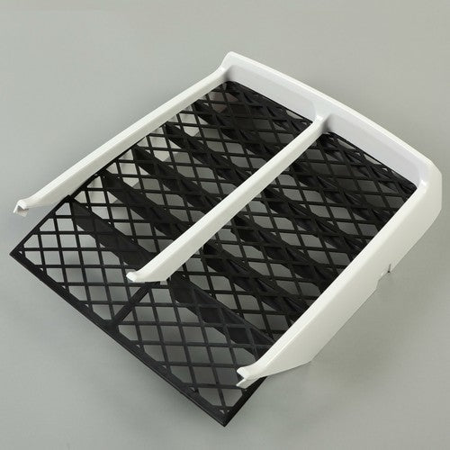 Solid Spare White Radiator Cover + Grill For 1987-2006 Yamaha Banshee 350 YFZ350 Front Panel