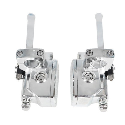 Solid Spare 1" 25mm Motorcycle Handlebar Hydraulic Brake & Clutch Master Cylinder Left&Right