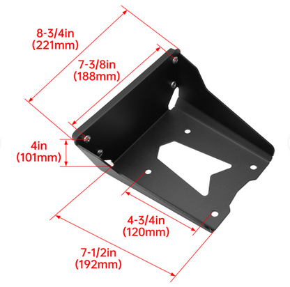 Solid Spare Steel Transom Trolling Motor Mount Motor Bracket Powder Coated For Kayaks
