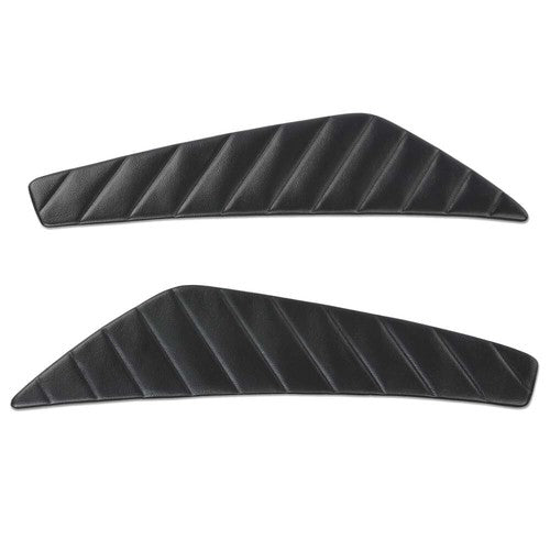 Solid Spare 2pcs Fit For 2010-2014 Ford Mustang Left+Right Door Panel Insert Pleated Black