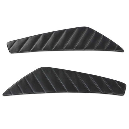 Solid Spare 2pcs Fit For 2010-2014 Ford Mustang Left+Right Door Panel Insert Pleated Black