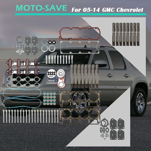 Solid Spare Fit For 05-14 GMC Buick Chevrolet Tahoe 5.3 AFM Head Gasket Set Bolts Lifters