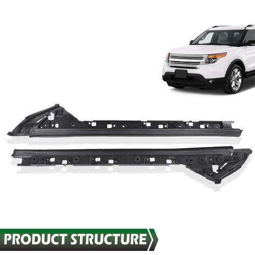 Solid Spare New Fit For 2011-2019 Ford Explorer Front Inner Windshield Pillar Trim Moldings