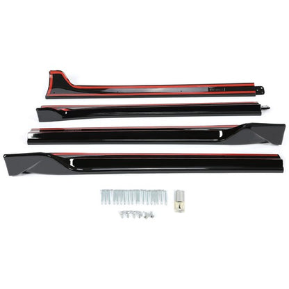 Solid Spare Side Skirts Extension Rocker Panels Black For Tesla Model 3 2017-2023 2022