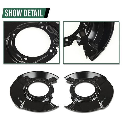 Solid Spare Fit For 1995-2004 Toyota 4Runner Tacoma Front Brake Dust Shields Left+Right