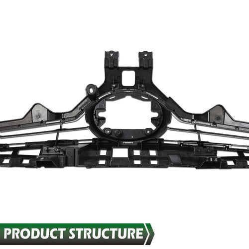 Solid Spare Fit For 2018 2019 2020 Toyota Camry SE XSE Front Bumper Upper Grille Grill Black