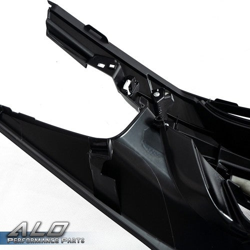 Solid Spare Fit For 2019-2020 Honda Civic Front Bumper Mesh Grille Grill Glossy Black USA