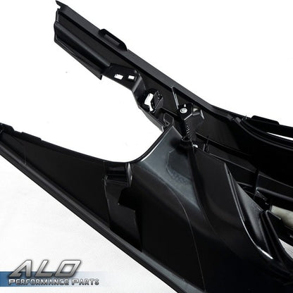 Solid Spare Fit For 2019-2020 Honda Civic Front Bumper Mesh Grille Grill Glossy Black USA