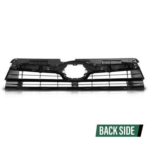 Solid Spare Fit For 14-16 Toyota Highlander Front Bumper Upper Grille Black Chrome TO1200371