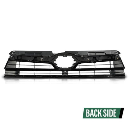 Solid Spare Fit For 14-16 Toyota Highlander Front Bumper Upper Grille Black Chrome TO1200371