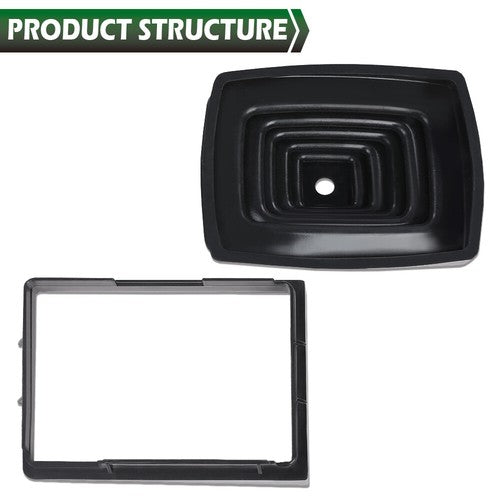 Solid Spare Fit For 97-04 Jeep Wrangler TJ Shifter Boot & Retainer Bezel / Ring Manual Trans