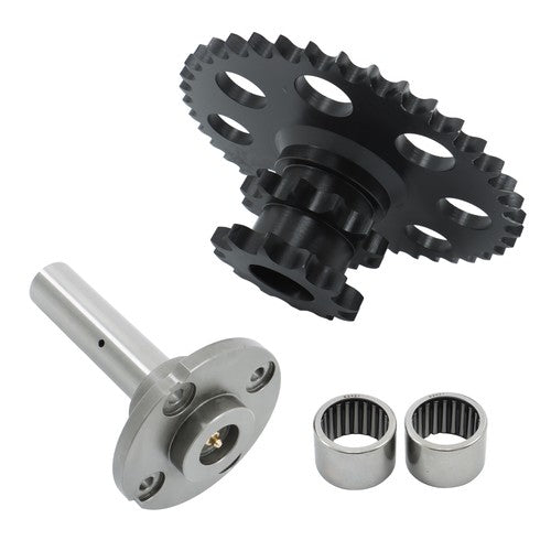 Solid Spare Chain Drive Cluster Sprocket Set D76529 D64175 Fits Case Skid Steer 1845