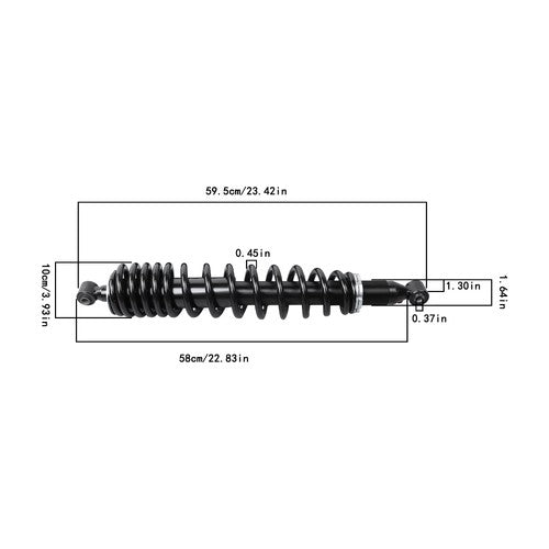 Solid Spare Rear Shock Absorber 2016-2018 For Yamaha Wolverine 700 B35-F2200-00-00 Dual-Rate