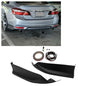 Solid Spare For 2016-17 Honda Accord Sedan Black Rear Bumper Lip Splitter Spoiler Side Apron