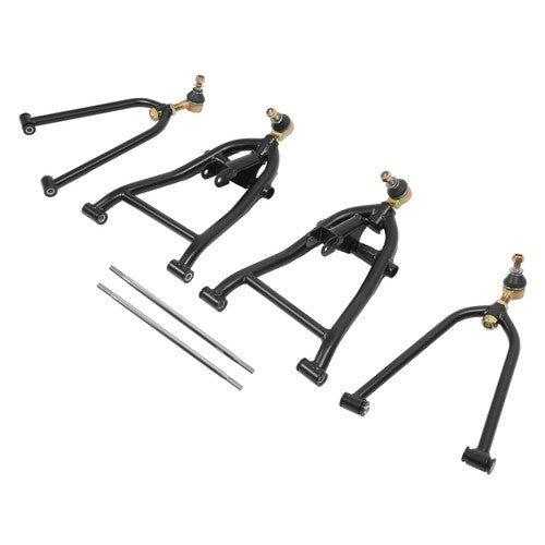 Solid Spare Black Front A-Arm Set Adjustable +2 Fits Honda Sportrax 450 TRX450R TRX450ER