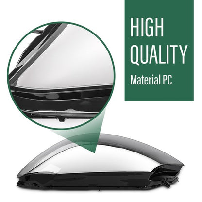 Solid Spare Fit For 2015-2017 Mercedes-Benz W205 C Class Headlight Replacement Lens Left