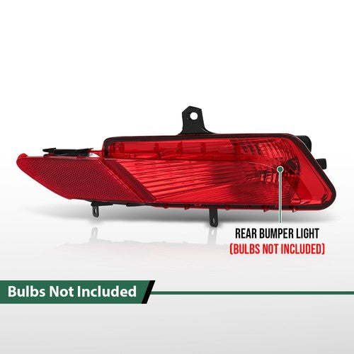Solid Spare Fit For 14-17 Volvo XC60 Rear Bumper Reflector Fog Light Brake Lamp Right Side