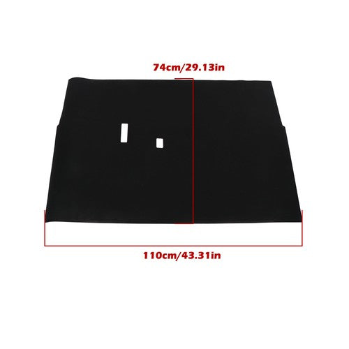 Solid Spare Black Floor Mat Full-Coverage Fit For Club Car DS Golf Carts 1982-Up New