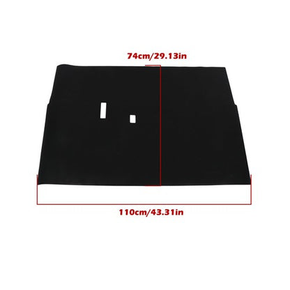 Solid Spare Black Floor Mat Full-Coverage Fit For Club Car DS Golf Carts 1982-Up New