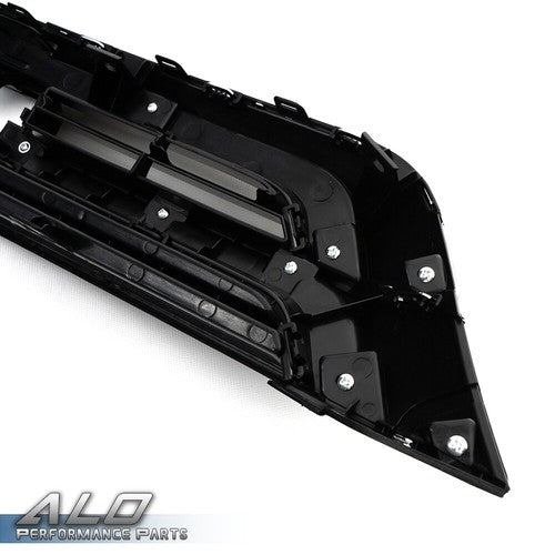 Solid Spare Fit For 10-11 Honda CRV CR-V Front Bumper Upper Grille Grill Black Chrome