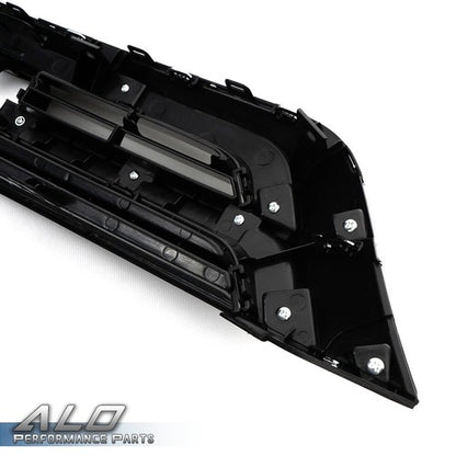 Solid Spare Fit For 10-11 Honda CRV CR-V Front Bumper Upper Grille Grill Black Chrome