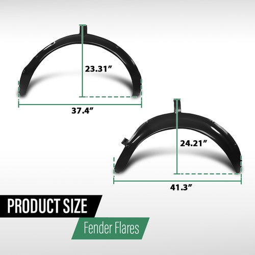 Solid Spare 4pcs Front & Rear Wheel Fender Flares Fit For 1968-1979 Corvette C3 L88