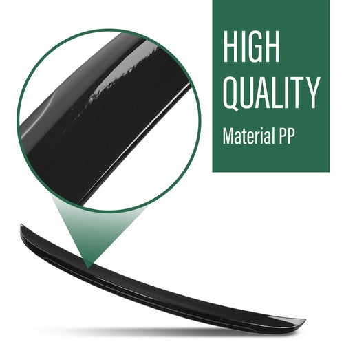 Solid Spare Rear Trunk Spoiler Wing Fit For 2004-2010 BMW 5-Series E60 M5 Style Gloss Black