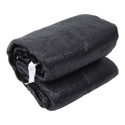 Solid Spare Garden Privacy Fence 5FTx50FT Heavy Duty Barrier Net With Zip Ties Black