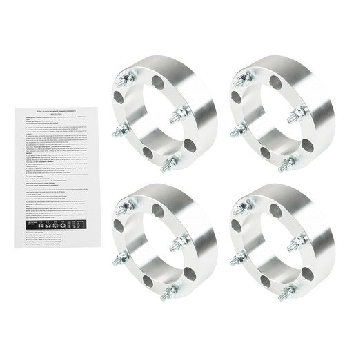 Solid Spare New For Polaris Ranger RZR Sportsman Silver 2" 4x156 Wheel Spacers 3/8"-24