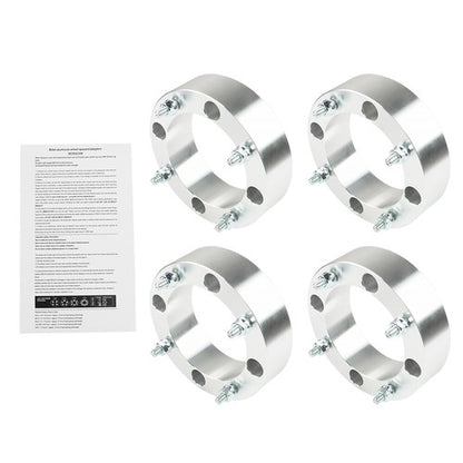 Solid Spare New For Polaris Ranger RZR Sportsman Silver 2" 4x156 Wheel Spacers 3/8"-24