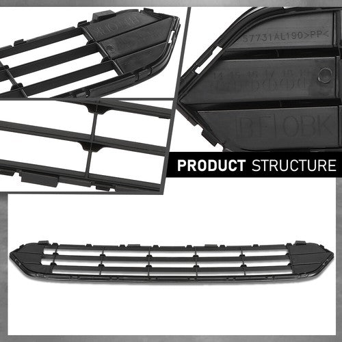 Solid Spare Fit For 2015 2016 2017 Subaru Outback Front Bumper Lower Grille SU1036100