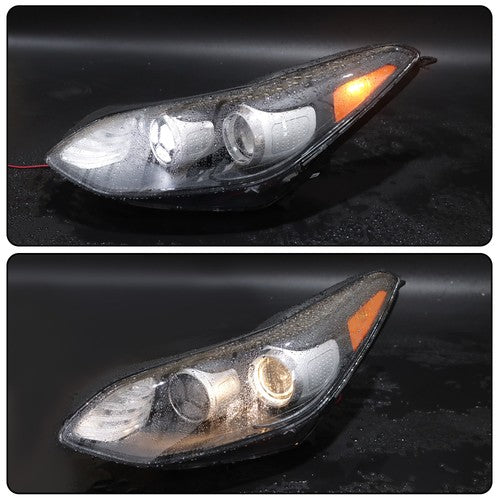 Solid Spare For Kia Sportage 2017-2022 Clear Halogen w/LED DRL 1Pair Headlights Assembly Set