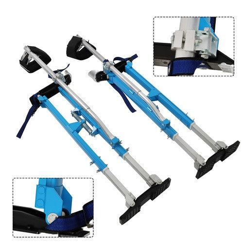 Solid Spare Painting Stilt 36" - 48" Drywall Stilts Adjustable Aluminum Alloy Tool Blue